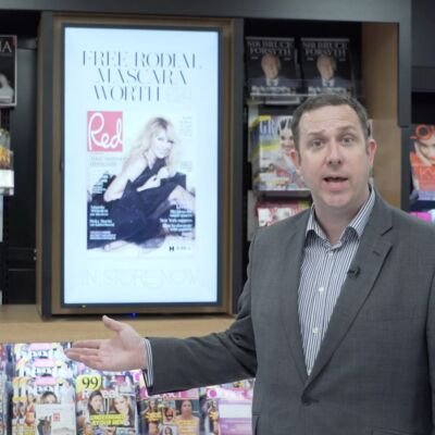 Shot in a London Train Station WHSmith shop